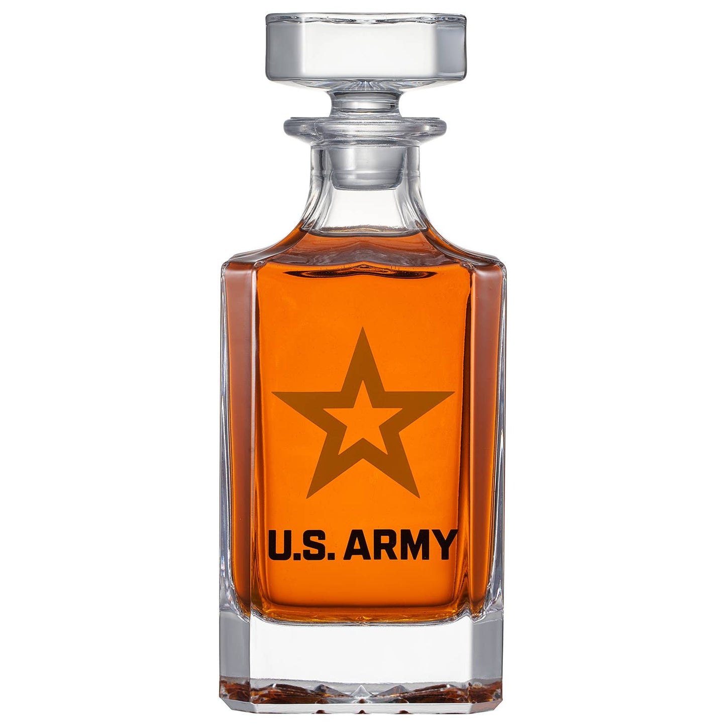 Army Whiskey Decanter Gift Set/2 Glasses