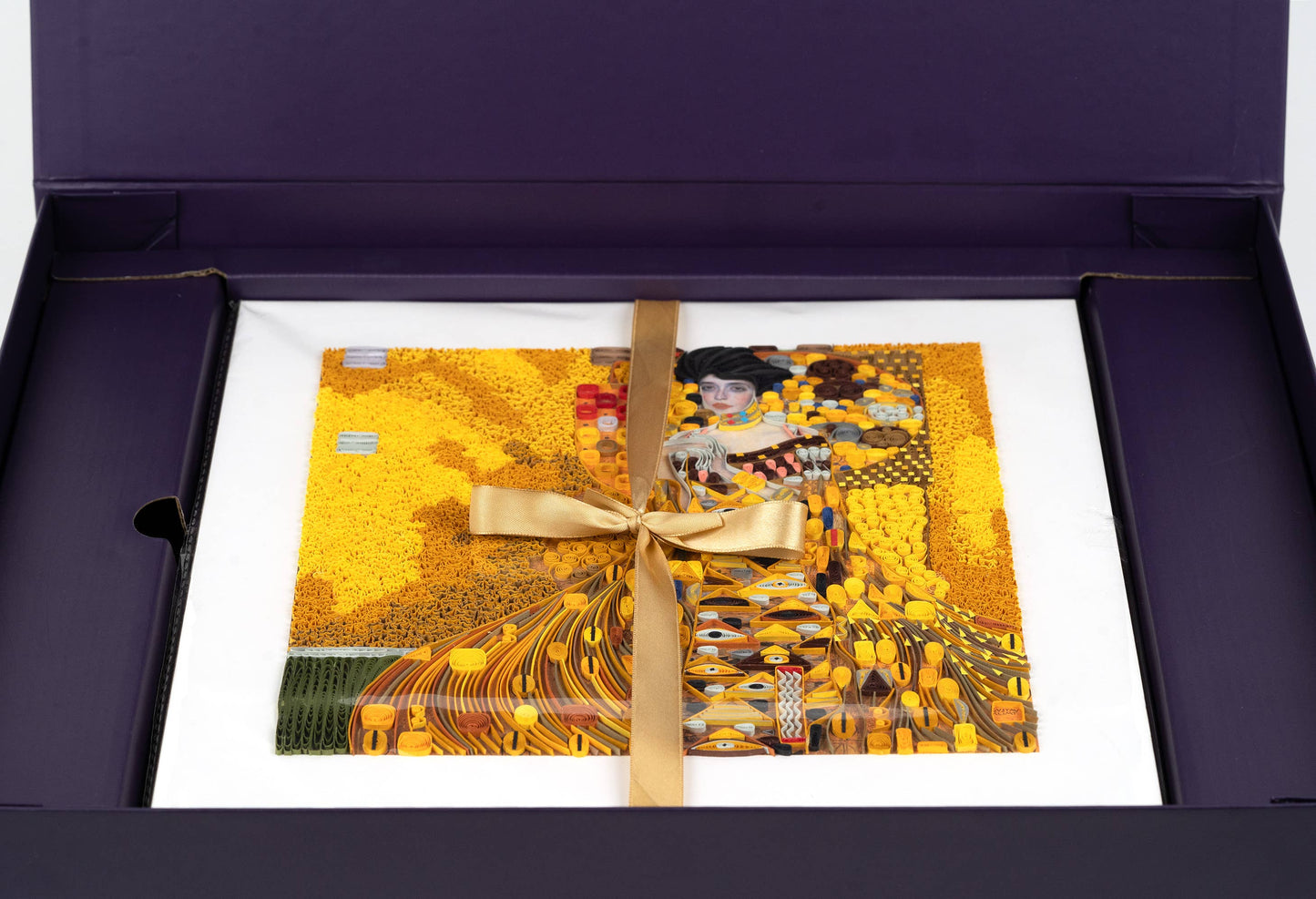 Quilled The Lady in Gold Art, Klimt (11in. X 11in.)
