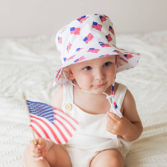 Liberty 4th of July Bucket Hat: 12-24 months