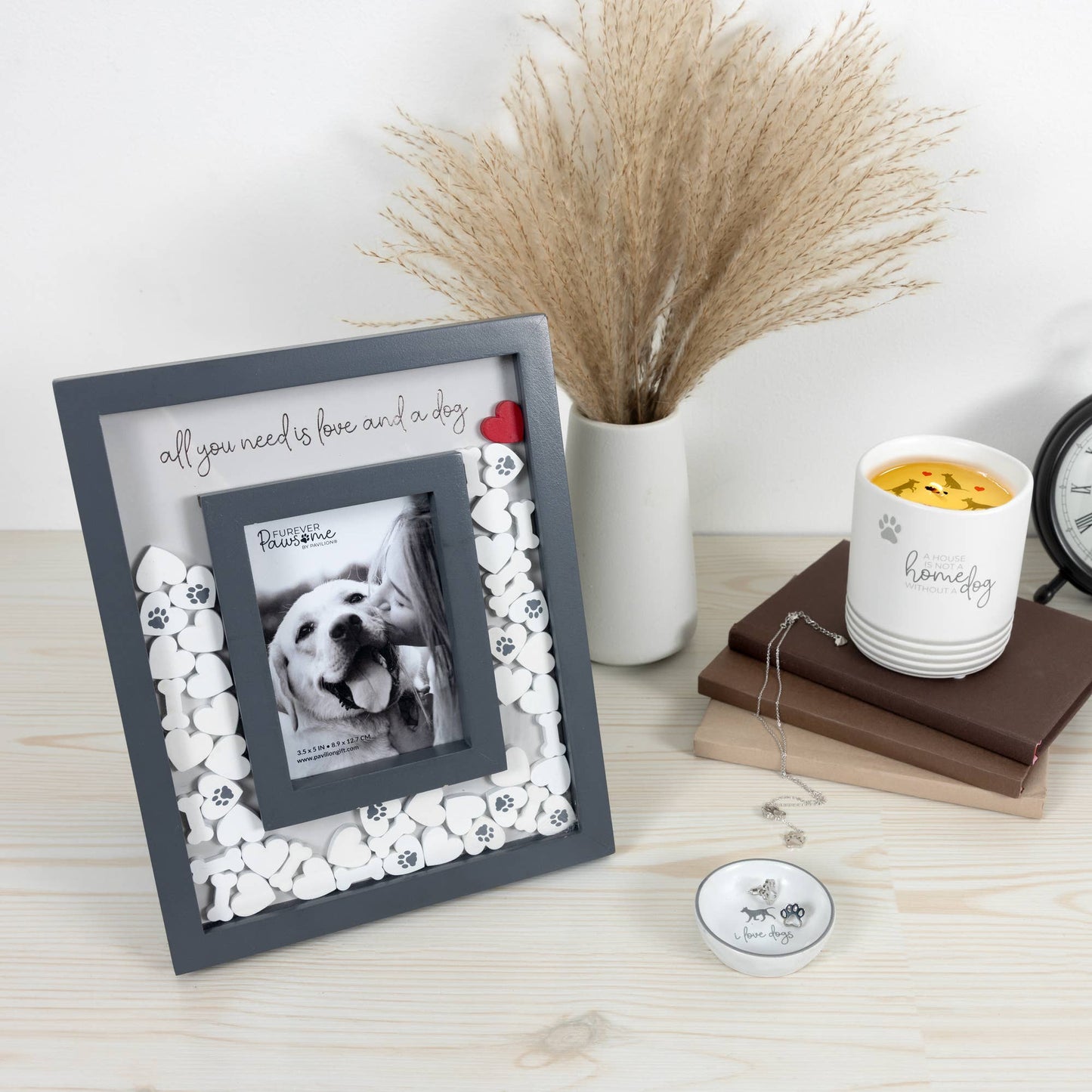 Love and Dog 3.5" x 5.5" Photo Frame