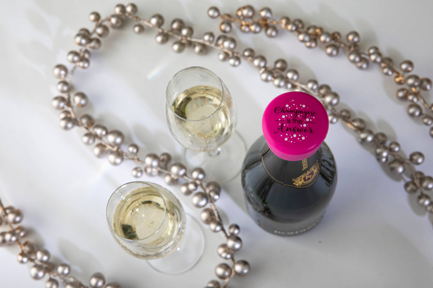 CapaBubbles® Champagne is the Answer Champagne Stopper