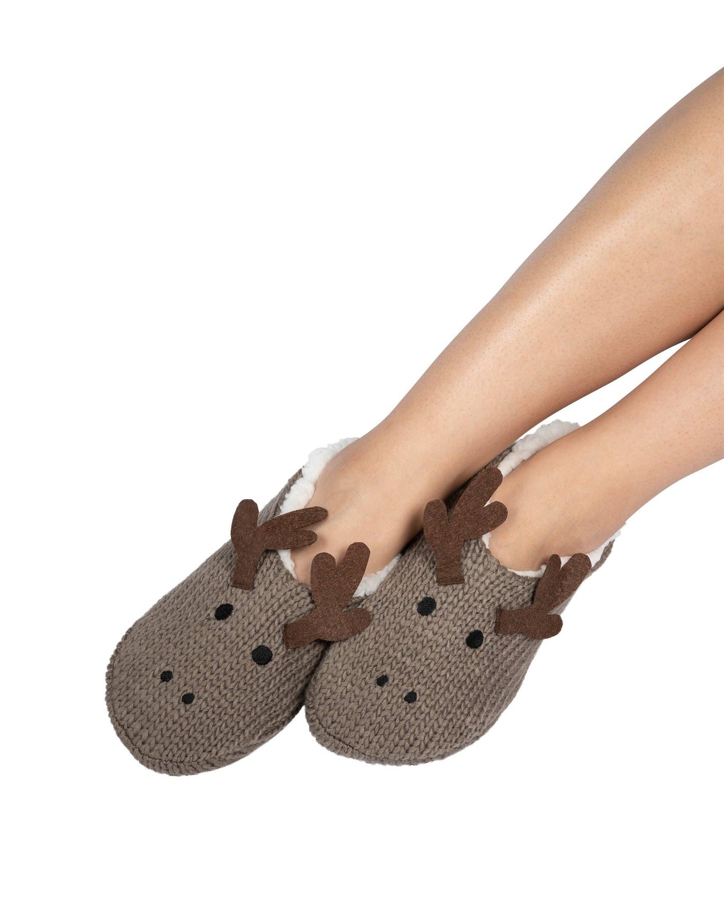 Plush Critter Ankle Slipper: Moose (Fungi) / S/M (5-7)
