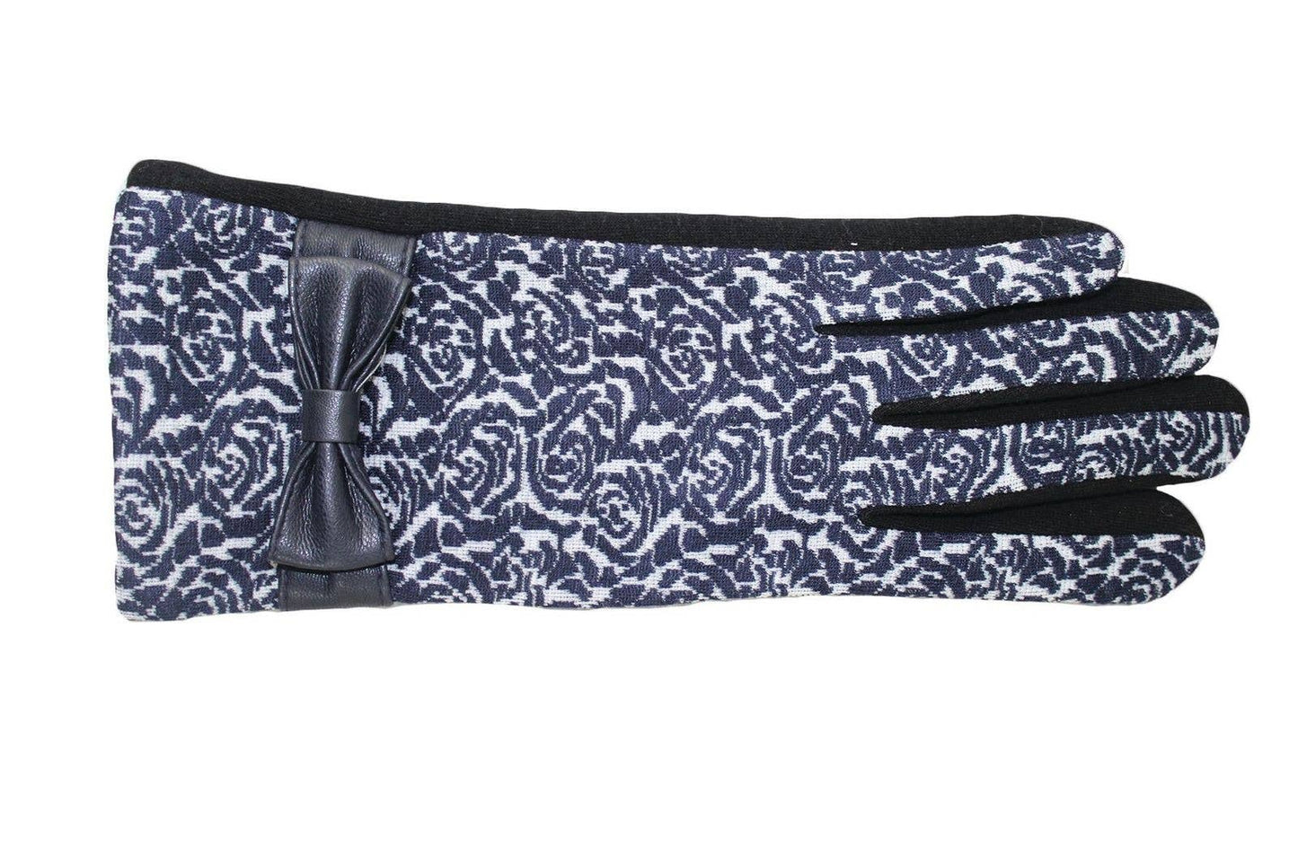 7656 Gloves: White/Black