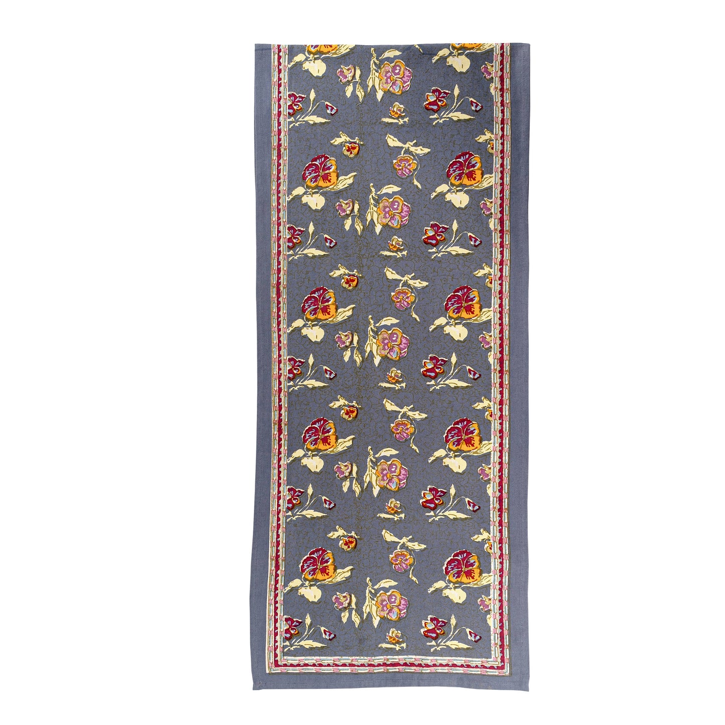 Pansy Red/Grey Runners: 16" x 72"