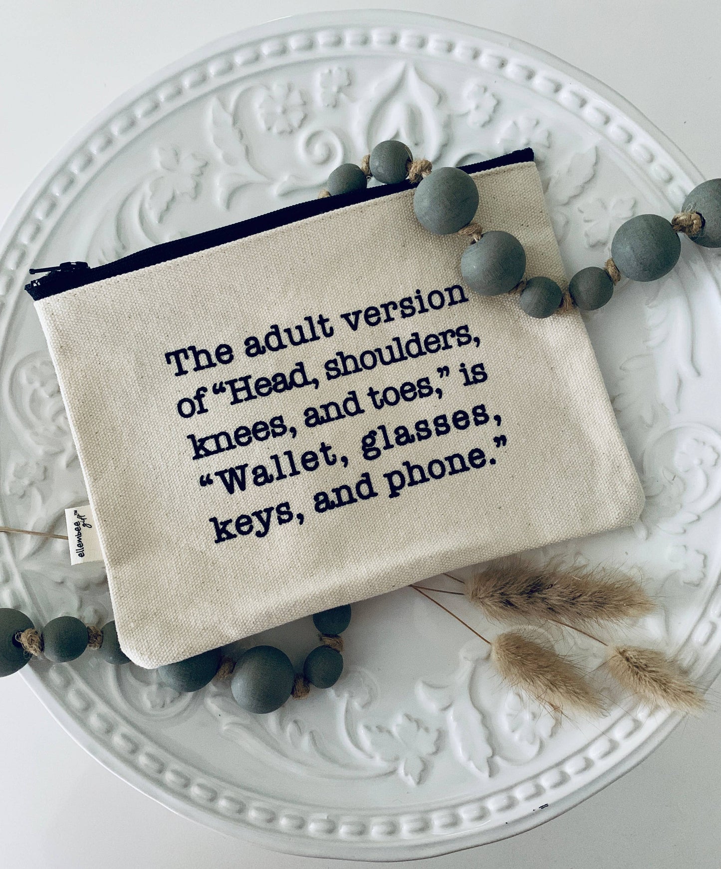 Wallet Glasses Keys And Phone - Small Zipper Pouch