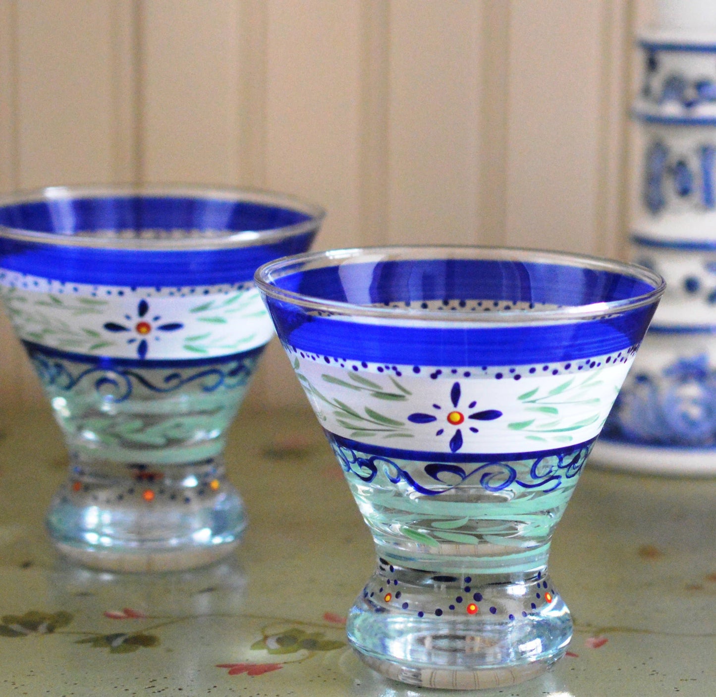 Barcelona Blue Cosmopolitan Glasses