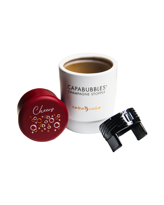 CapaBubbles Cheers Champagne Stopper