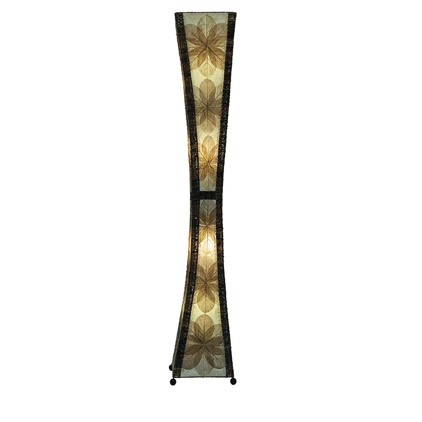 Hourglass Giant Natural Floor Lamp