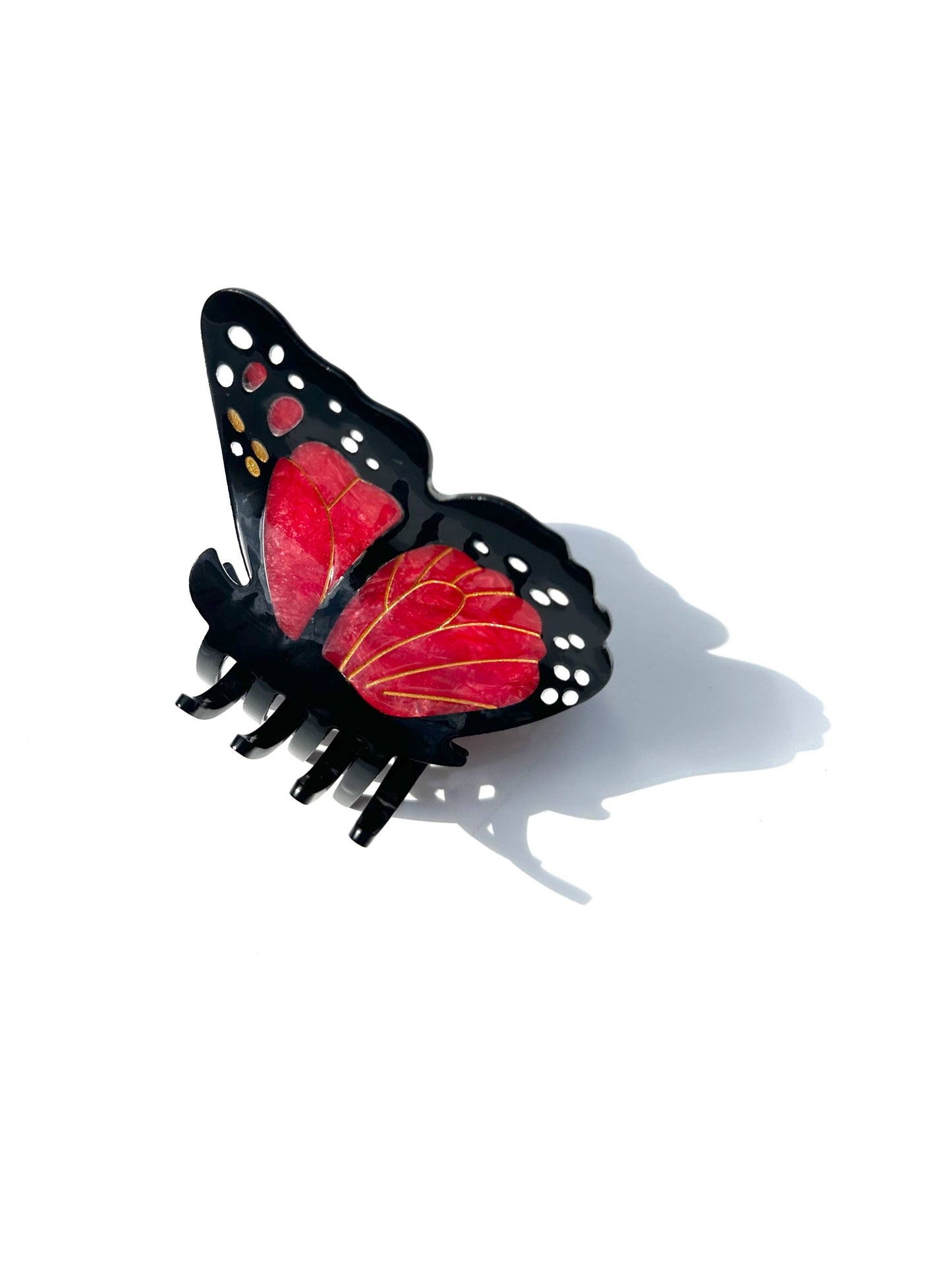 Monarch Butterfly Claw Clip: Multi Tortoise