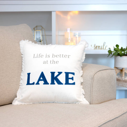 Lake - 18" Throw Pillow Cover