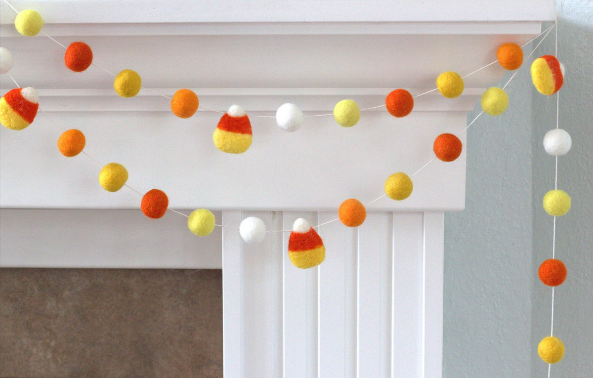 Candy Corn Felt Garland