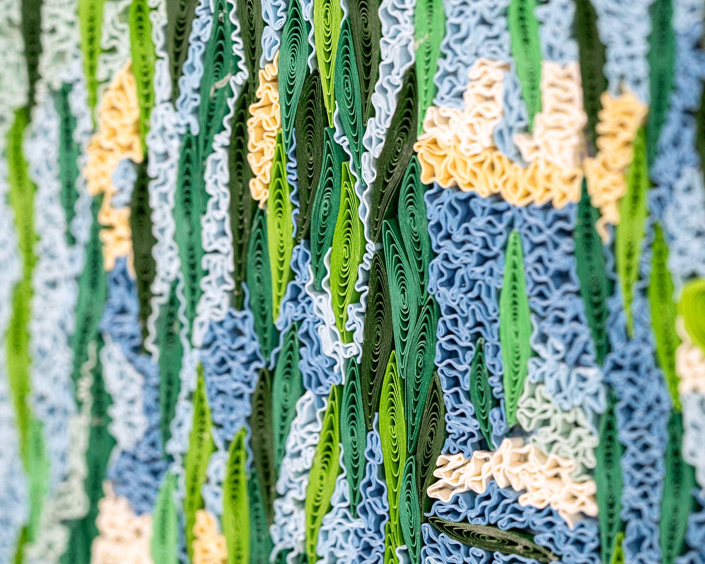 Quilled Water Lilies 1916-19, Monet Wall Art (15in x 11in)