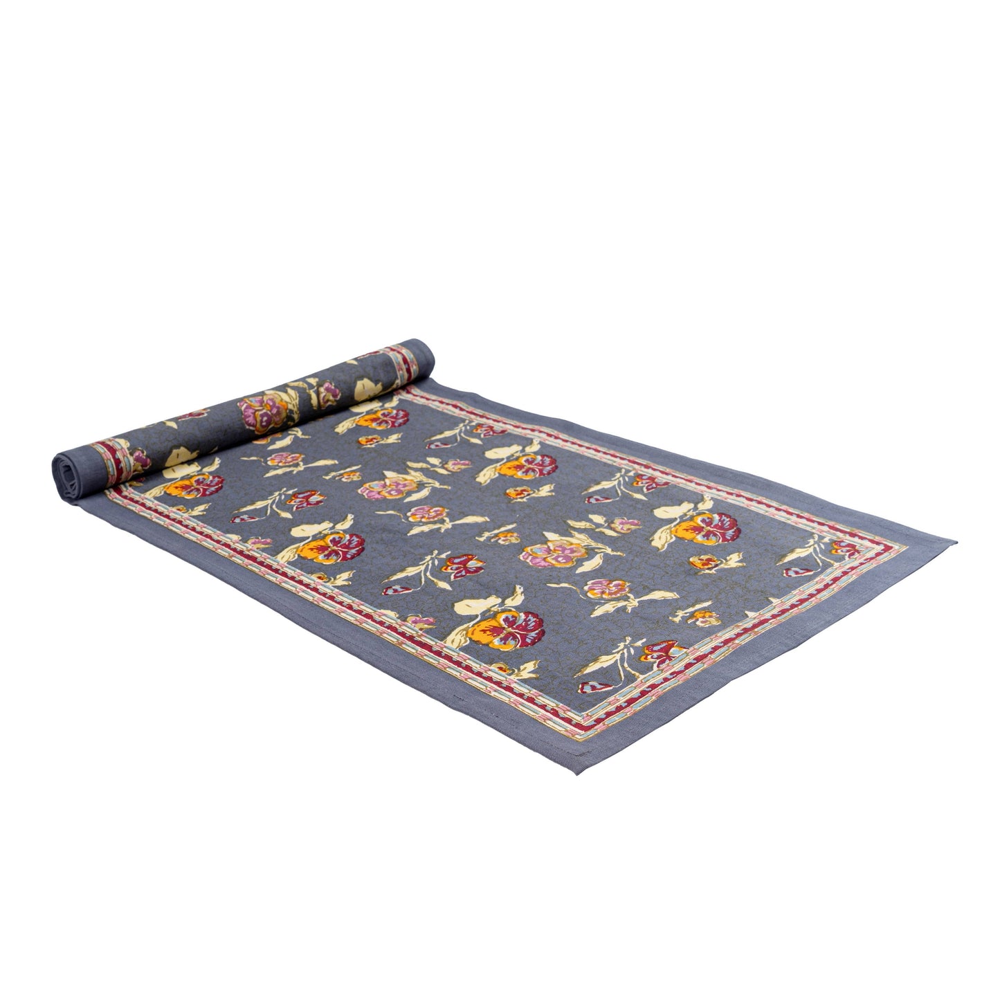 Pansy Red/Grey Runners: 16" x 72"
