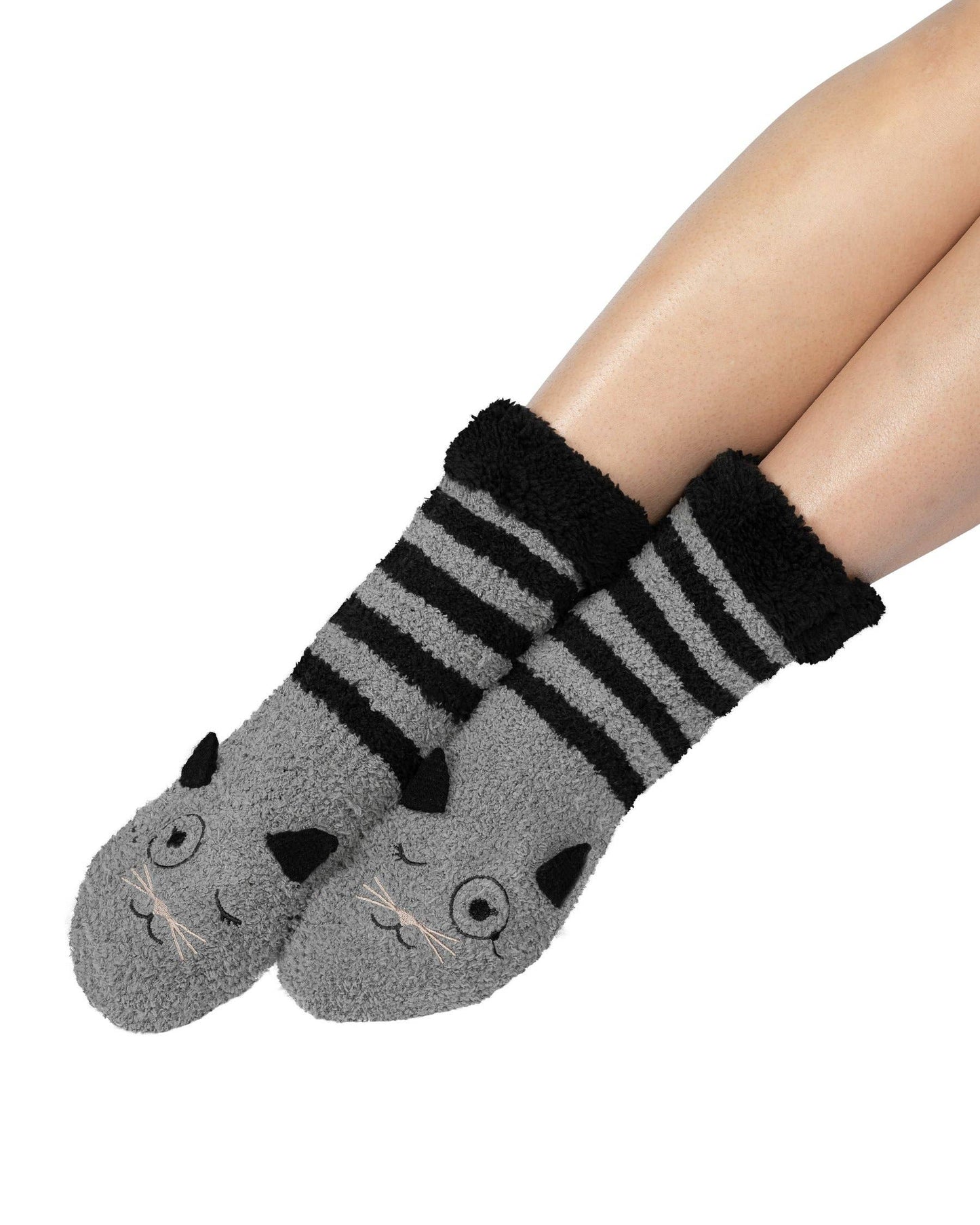 Marshmallow Critter Sock: Bear (Chestnut) / One Size