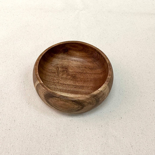 Round Wood Nut Bowl
