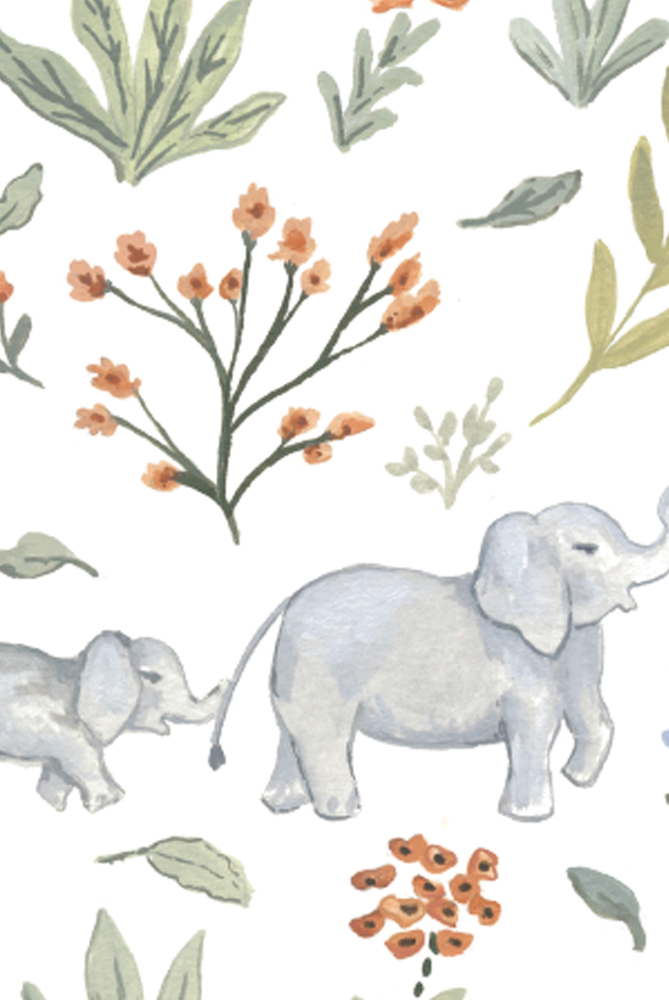 Welcome Little One Elephant Baby Greeting Card