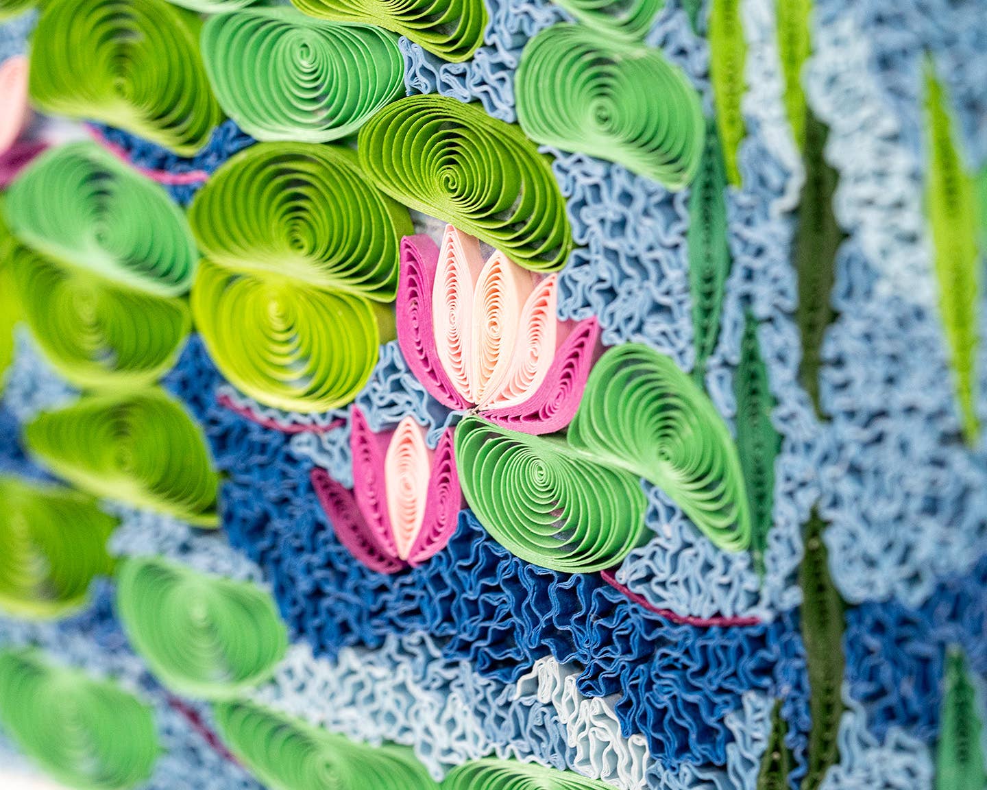 Quilled Water Lilies 1916-19, Monet Wall Art (15in x 11in)