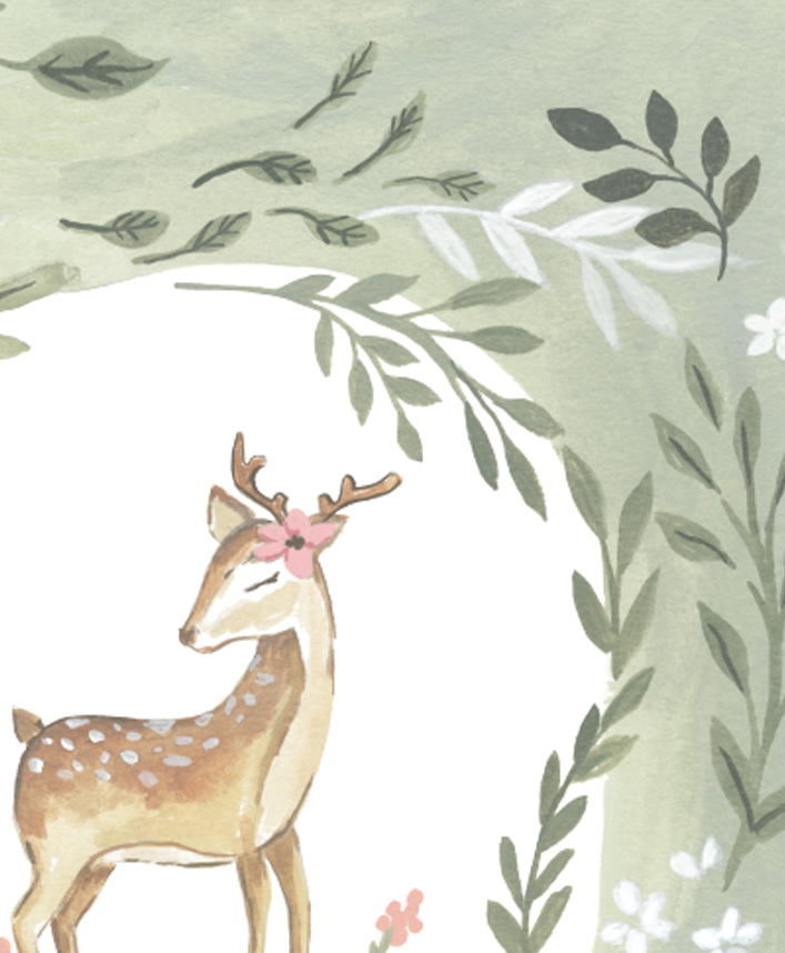 Sweet Deer Baby Greeting Card