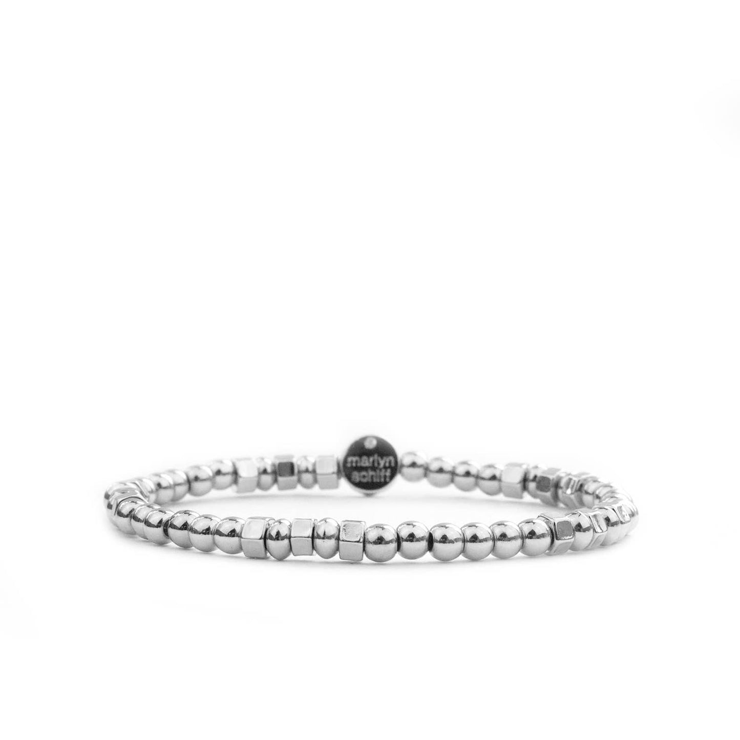 mixed shape beaded bracelet: Gold