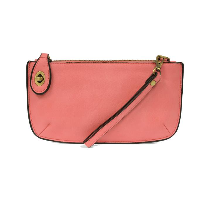 Mini Crossbody Wristlet Clutch Flamingo Pink