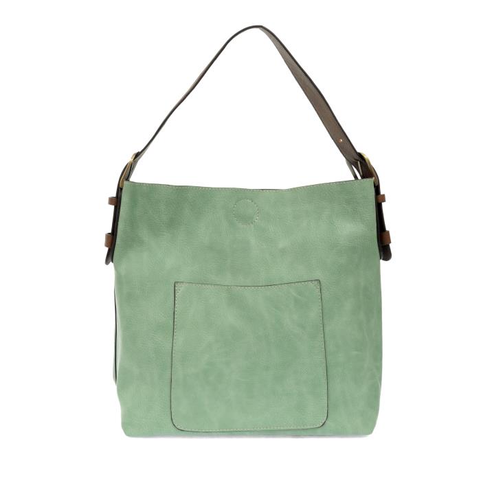 Hobo Handbag Bermuda Green/Coffee Handle