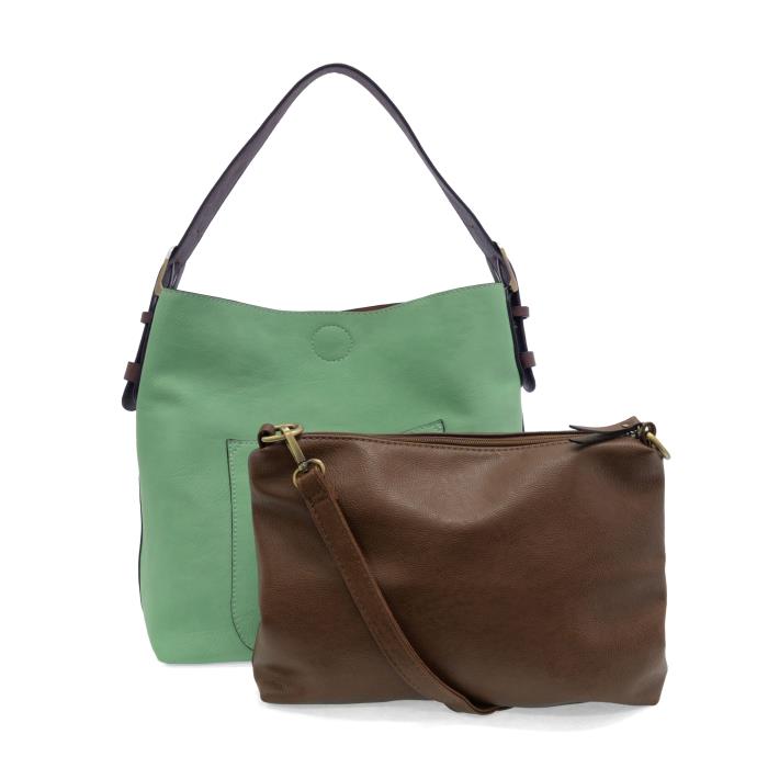 Hobo Handbag Bouncy Mint/Coffee Handle
