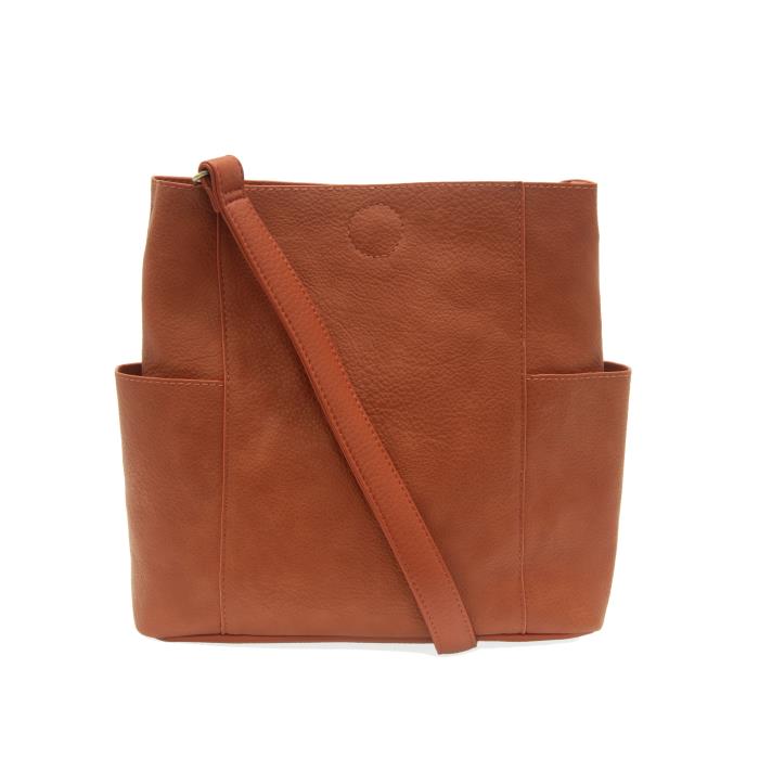 Kayleigh Side Pocket Bucket Bag - Burnt Orange