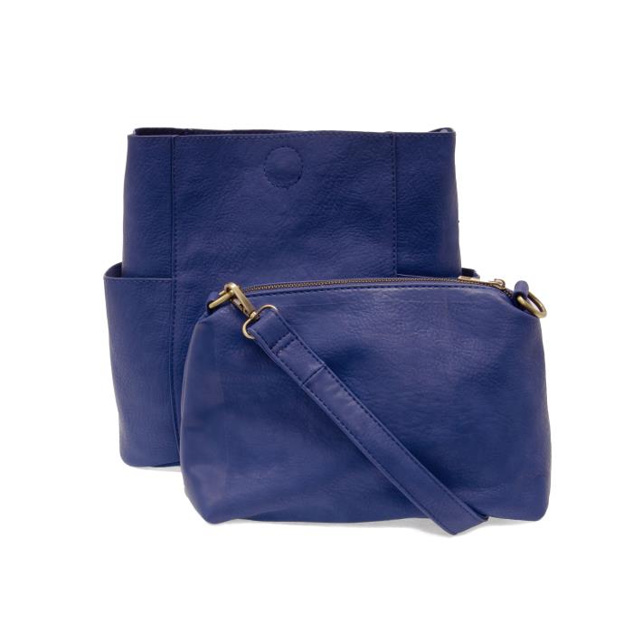 Kayleigh Side Pocket Bucket Bag Cobalt