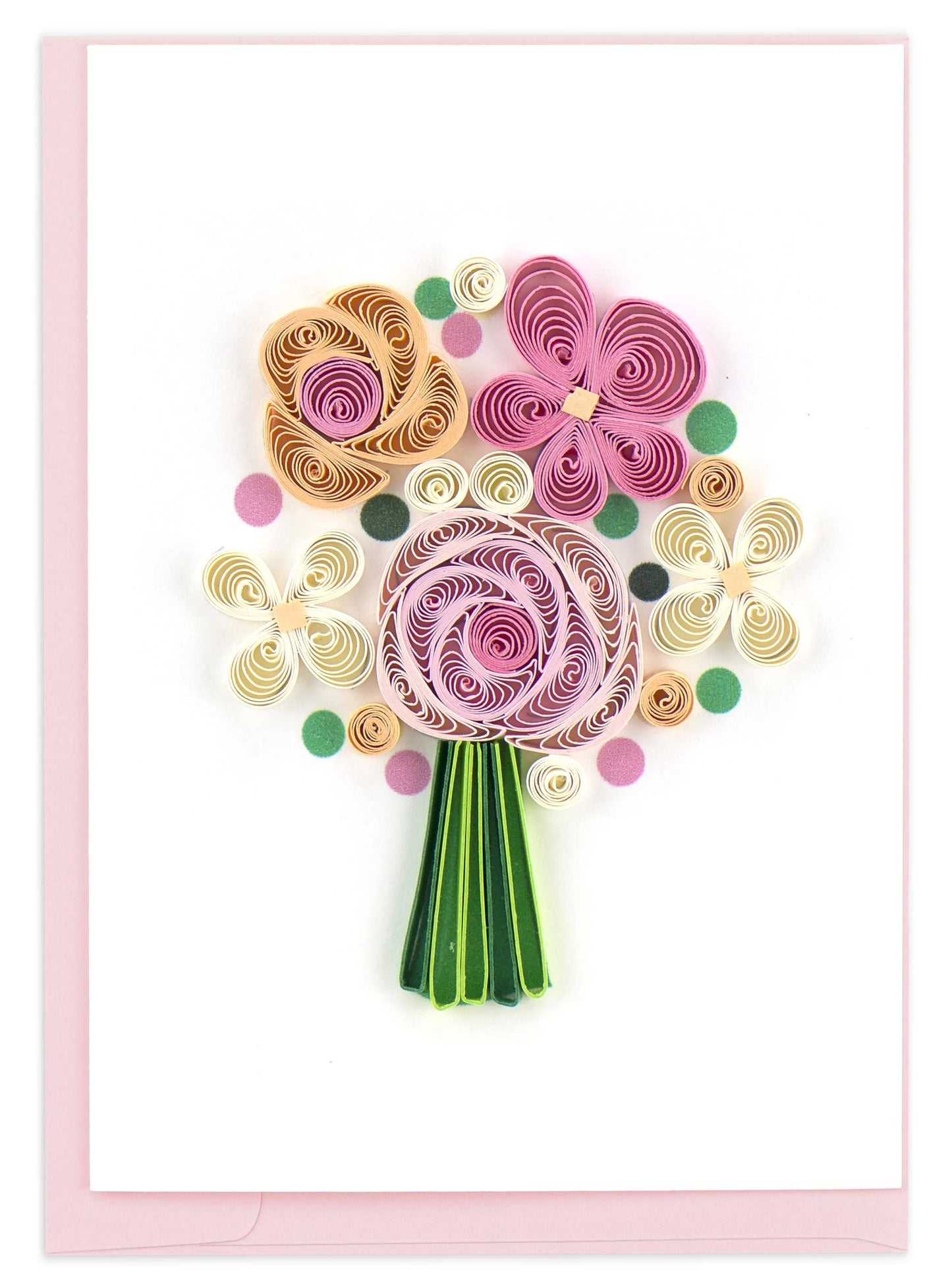 Flower Bouquet Gift Enclosure Mini Card