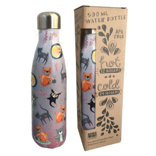 Cat House Water Bottle