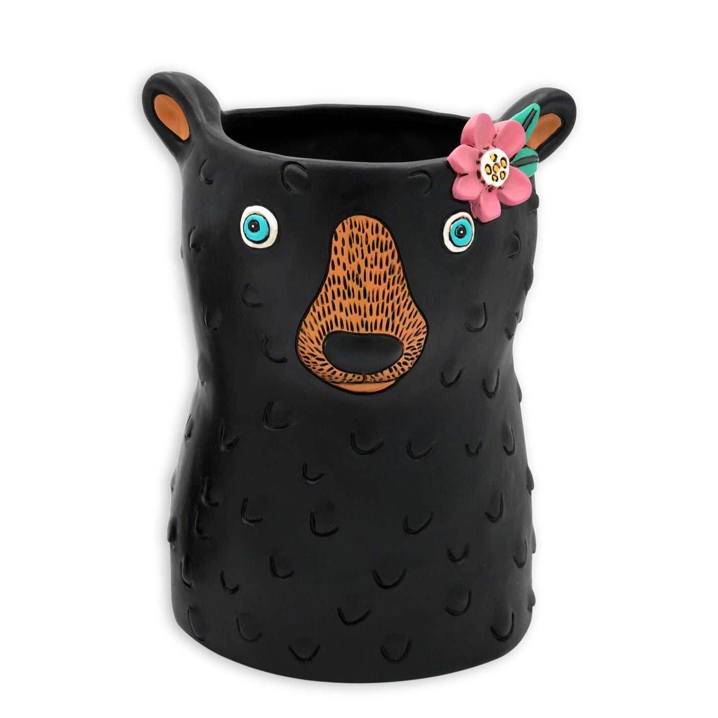 Burly Bear Clock & Planter