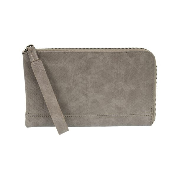 Tina Python Zip Around Wristlet