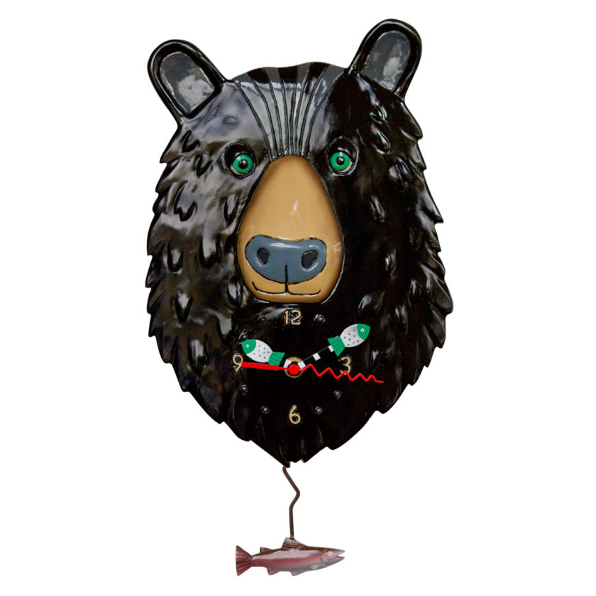 Burly Bear Clock & Planter