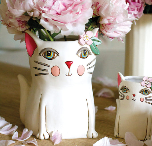 Pretty Kitty Clock & Planters