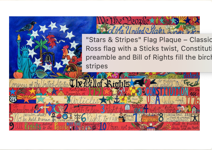 Stars & Stripes Plaque