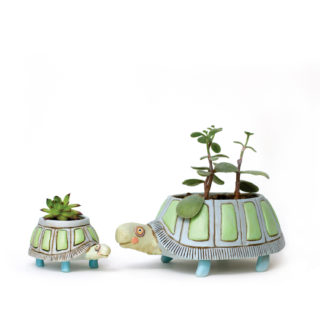 Turtle Clock & Planters