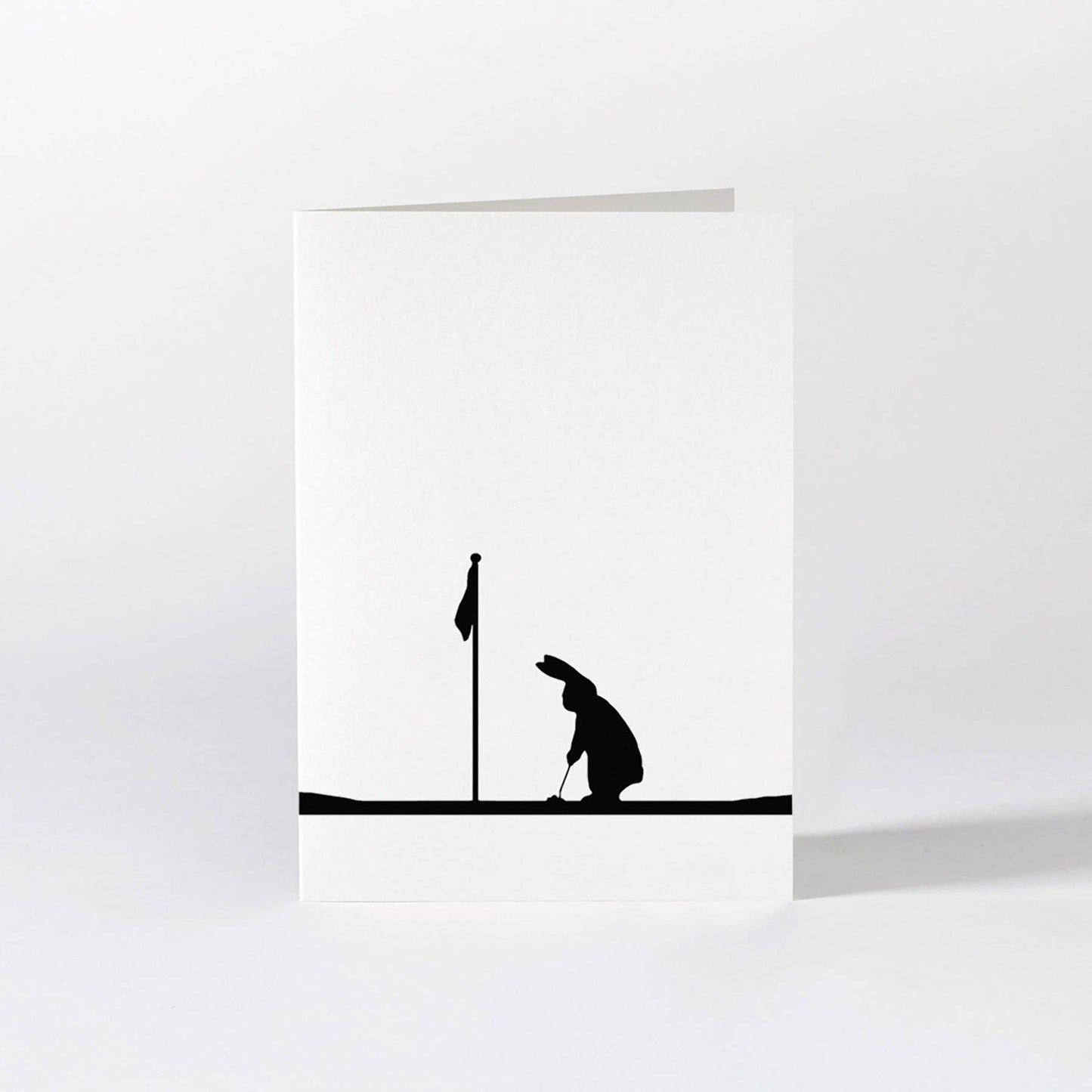 Golfing Rabbit Card
