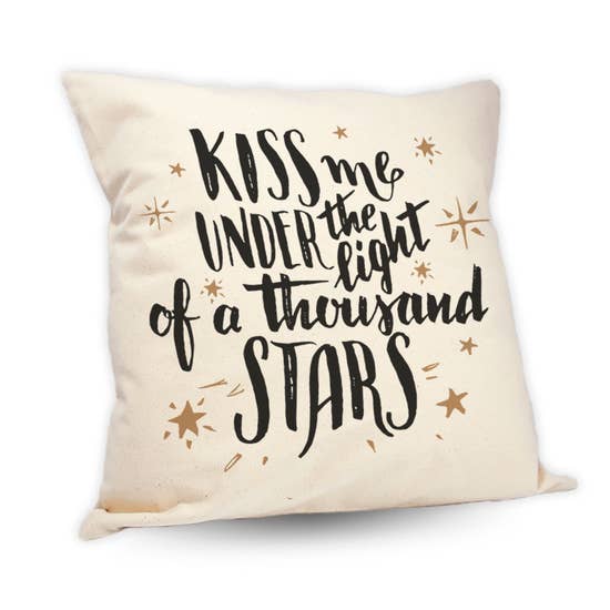 Kiss Me Under The Lights Pillow