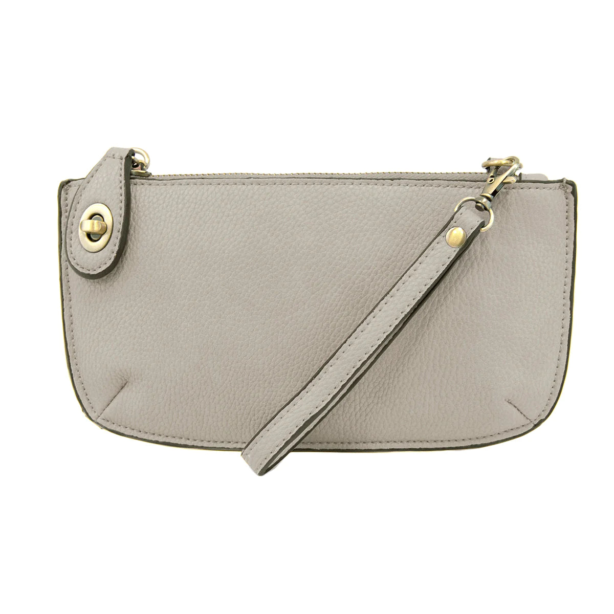 Mini Crossbody Wristlet Clutch Grey