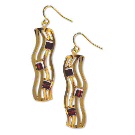The Kiss Wave Pattern Earrings