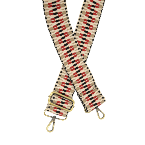 Zig Zag Embroidered Guitar Strap