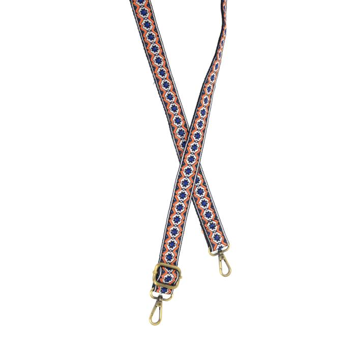 Trellis Embroidered Guitar Strap