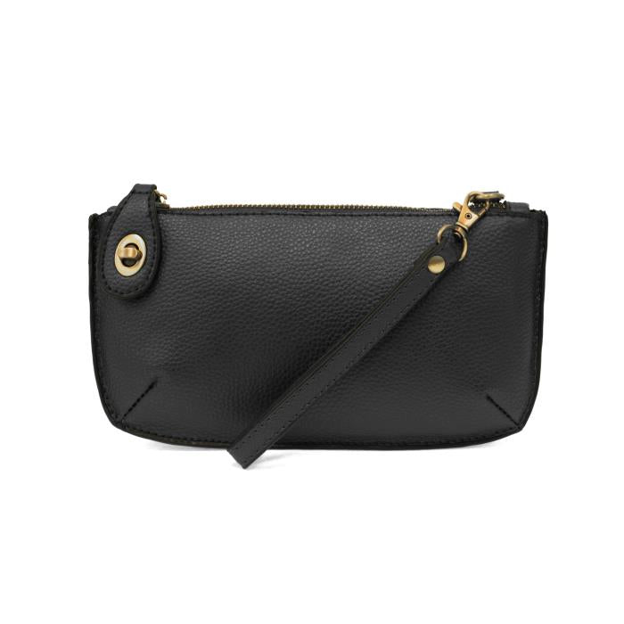 Mini Crossbody Wristlet Clutch Black