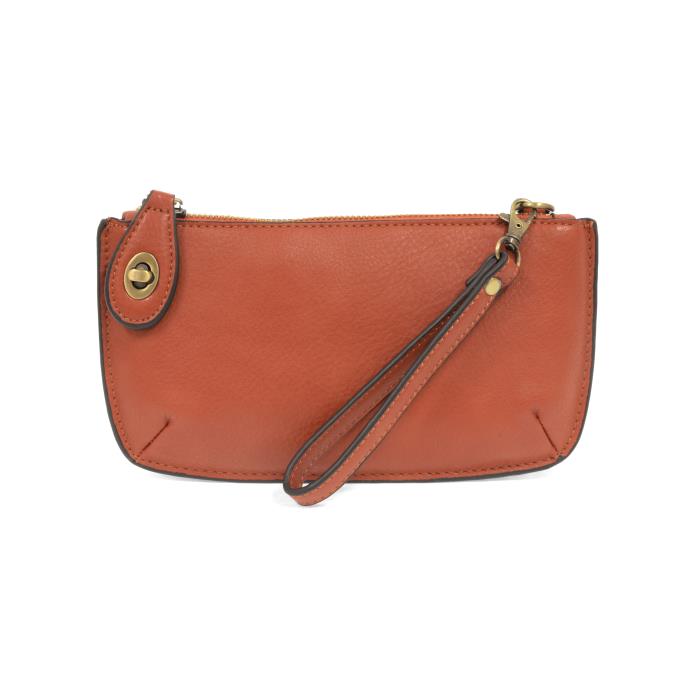 Mini Crossbody Wristlet Clutch Cinnamon