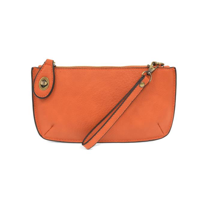 Mini Crossbody Wristlet Clutch Pumpkin