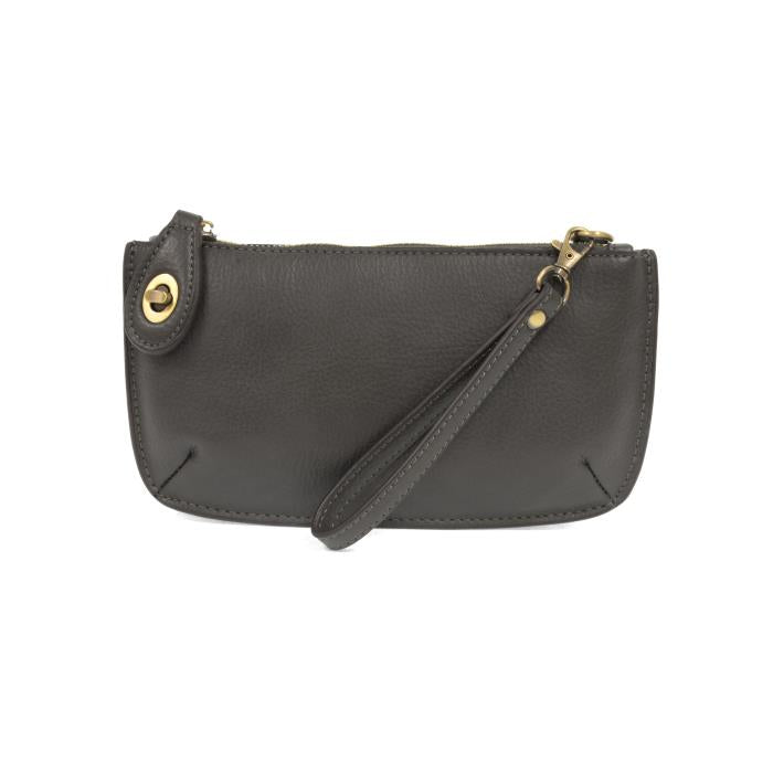 Mini Crossbody Wristlet Clutch Dark Grey