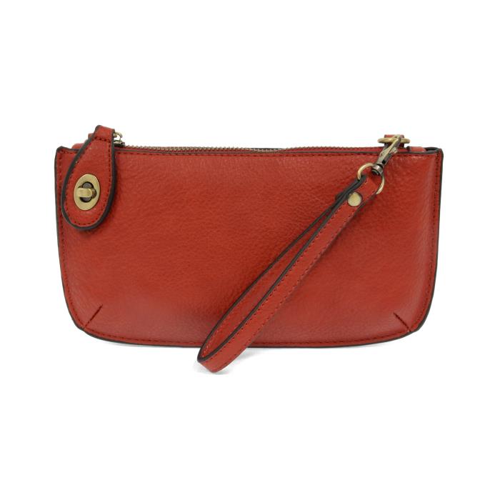 Mini Crossbody Wristlet Clutch Cherry Red