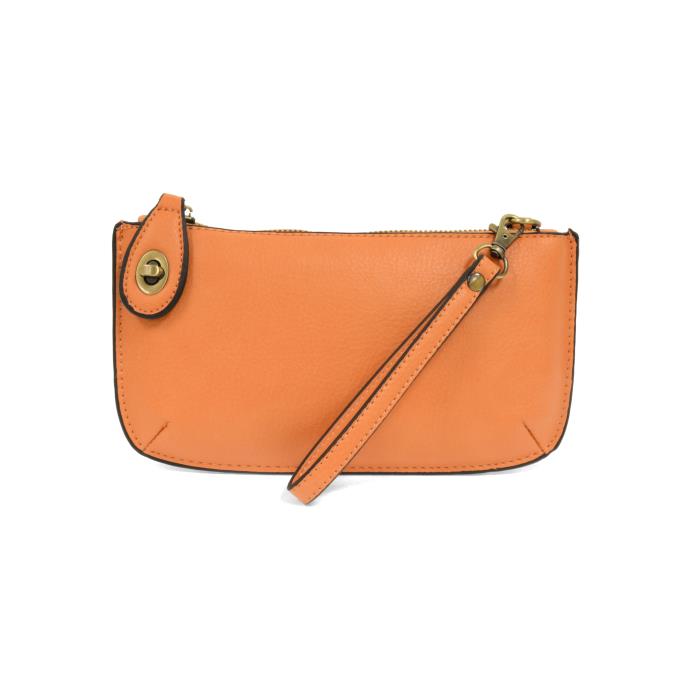 Mini Crossbody Wristlet Clutch Orange Sherbert