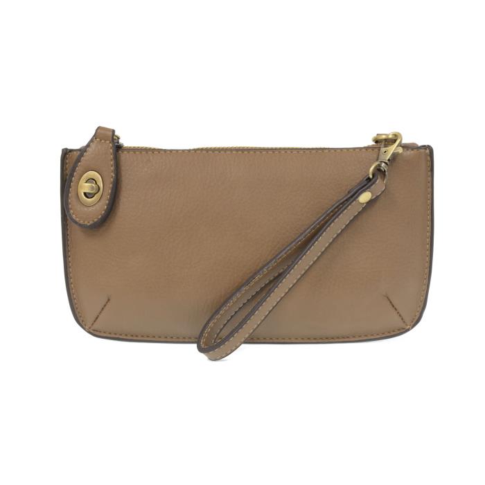 Mini Crossbody Wristlet Clutch Dark Khaki