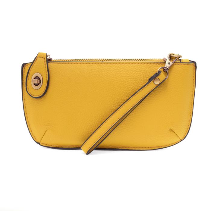 Mini Crossbody Wristlet Clutch Yellow